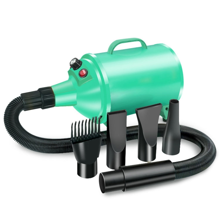 2100W Dog Dryer Stepless Speed Pet Hair Blaster Pet Water Blower 220V EU Plug(Green) - Blower & Drying by PMC TechLife | Online Shopping South Africa | PMC TechLife | Buy Now Pay Later Mobicred