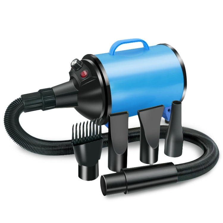 2100W Dog Dryer Stepless Speed Pet Hair Blaster Pet Water Blower 220V EU Plug(Black and Blue) - Blower & Drying by PMC TechLife | Online Shopping South Africa | PMC TechLife | Buy Now Pay Later Mobicred