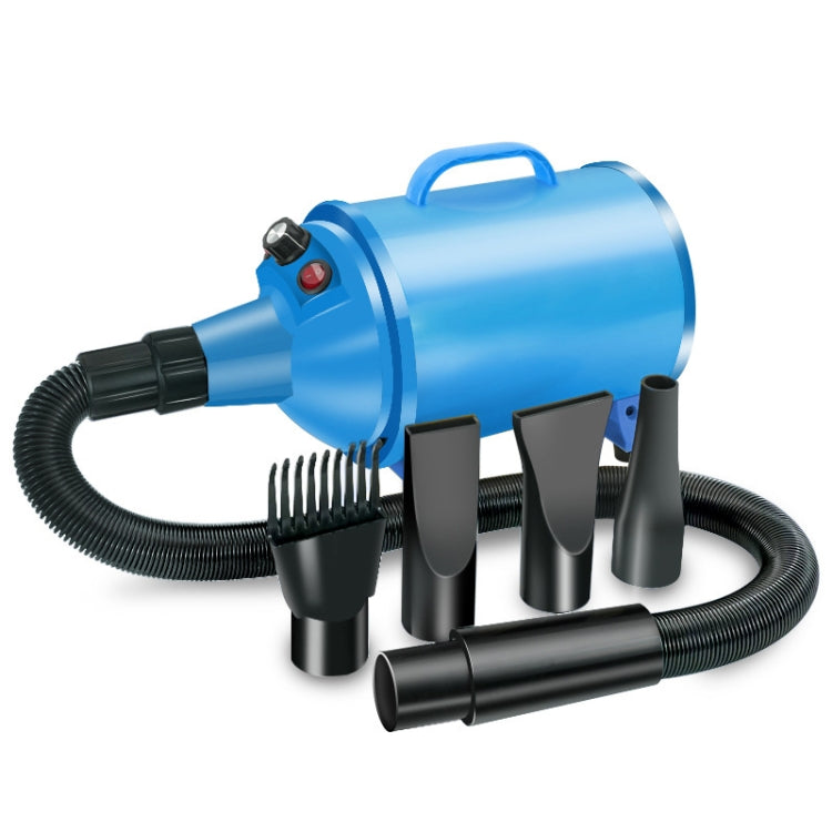 2100W Dog Dryer Stepless Speed Pet Hair Blaster Pet Water Blower 220V EU Plug(Pure Blue) - free shipping - PMC TechLife - Order now!