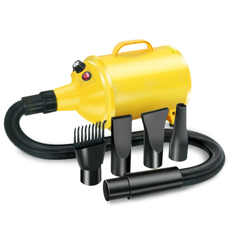 2100W Dog Dryer Stepless Speed Pet Hair Blaster Pet Water Blower 110V US Plug(Pure Yellow) - Blower & Drying by PMC TechLife | Online Shopping South Africa | PMC TechLife | Buy Now Pay Later Mobicred