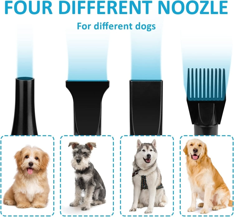 2100W Dog Dryer Stepless Speed Pet Hair Blaster Pet Water Blower 220V AU Plug(Black Pink) - Blower & Drying by PMC TechLife | Online Shopping South Africa | PMC TechLife | Buy Now Pay Later Mobicred