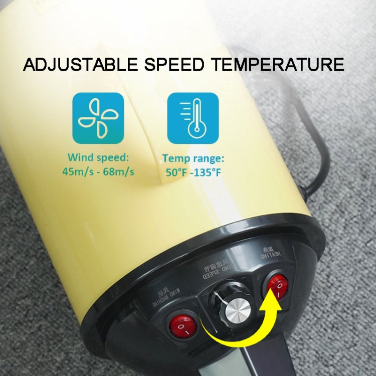 2100W Dog Dryer Stepless Speed Pet Hair Blaster Pet Water Blower 220V EU Plug(Black and Blue) - Blower & Drying by PMC TechLife | Online Shopping South Africa | PMC TechLife | Buy Now Pay Later Mobicred