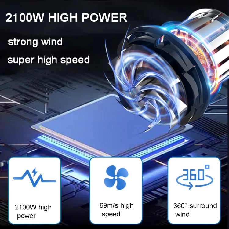 2100W Dog Dryer Stepless Speed Pet Hair Blaster Pet Water Blower 220V UK Plug(Black and Yellow) - Blower & Drying by PMC TechLife | Online Shopping South Africa | PMC TechLife | Buy Now Pay Later Mobicred