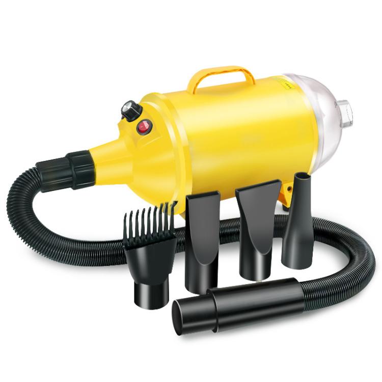 2100W Dog Dryer Stepless Speed Pet Hair Blaster With Vacuum Cleaner 220V UK Plug(Pure Yellow) - free shipping - PMC TechLife - Order now!