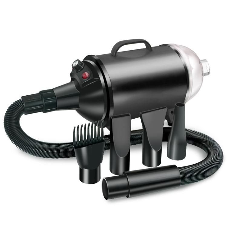 2100W Dog Dryer Stepless Speed Pet Hair Blaster With Vacuum Cleaner 220V UK Plug(Pure Black) - free shipping - PMC TechLife - Order now!