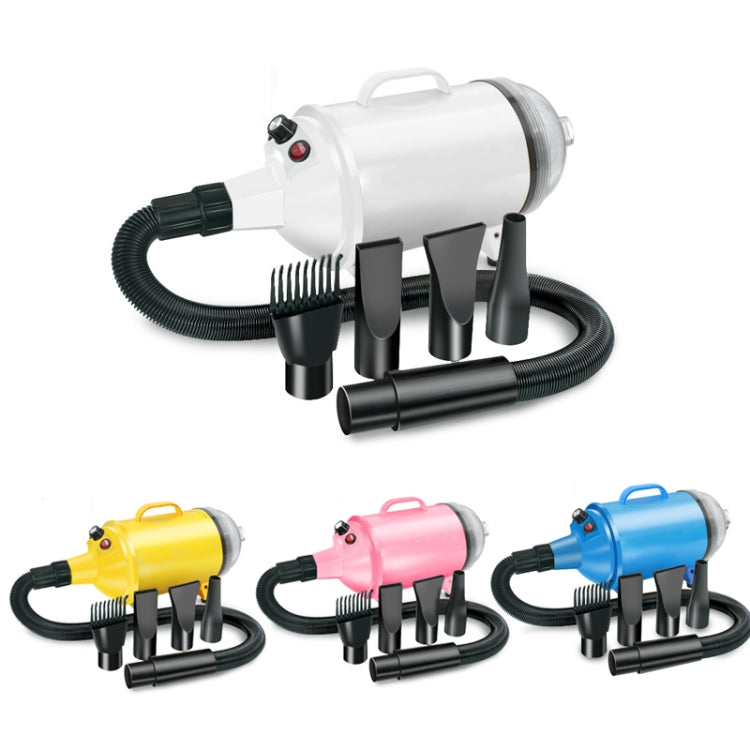 2100W Dog Dryer Stepless Speed Pet Hair Blaster With Vacuum Cleaner 220V UK Plug(Black Blue) - free shipping - PMC TechLife - Order now!