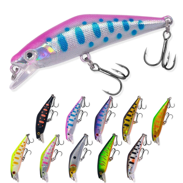 HENGJIA 5.7cm 3.4g Microbe Road Lures Slow Sinking Minnow Fake Bait, Color: 10 Colors Bagged - free shipping - PMC TechLife - Order now!