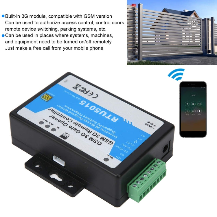 RTU5015  3G/GSM Version Gate Opener Mobile Phone Remote Controller Relay Switch - free shipping - PMC Jewellery - Order now!