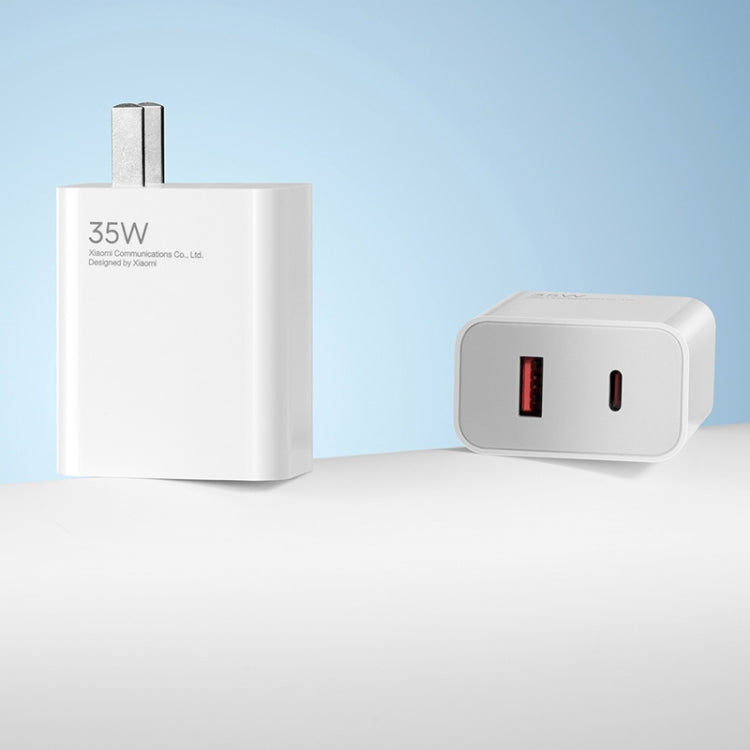 Original Xiaomi 35W USB-C+USB-A Fast Charge Portable Dual Port Charger(1C+1A), US Plug(White) - free shipping - PMC TechLife - Order now!