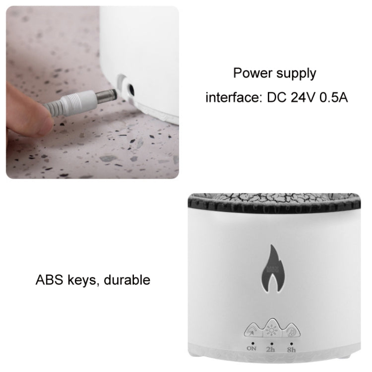 Volcanic Essential Oil Aroma Diffuser Ultrasonic Air Humidifier, Model: Monochrome(US Plug) - free shipping - PMC TechLife - Order now!