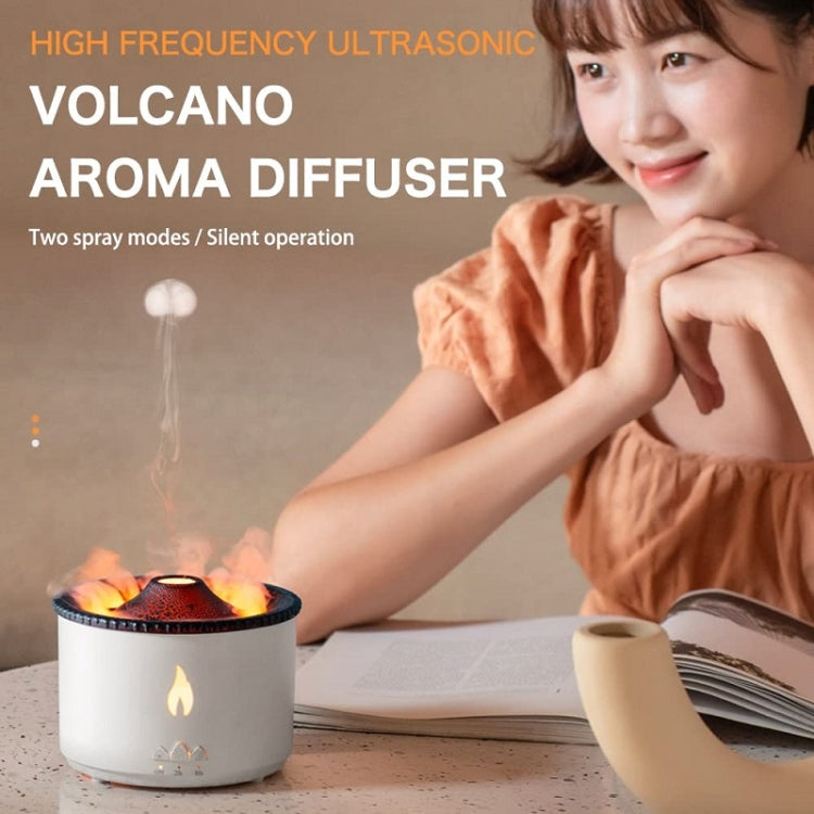 Volcanic Essential Oil Aroma Diffuser Ultrasonic Air Humidifier, Model: Monochrome(UK Plug) - free shipping - PMC TechLife - Order now!