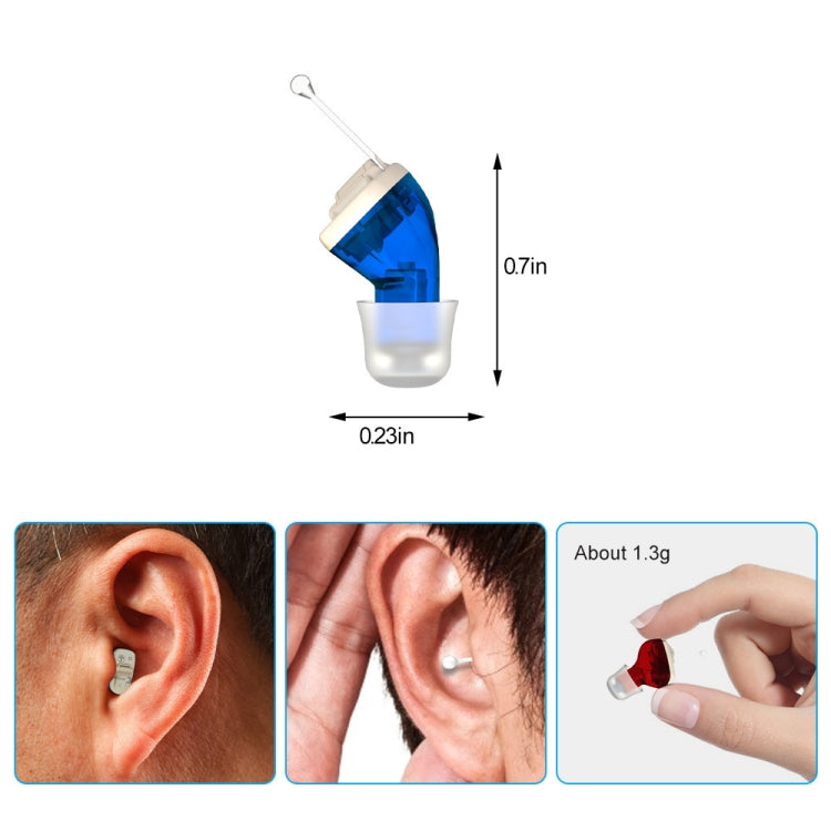 AN127 Invisible In-Ear Hearing Aid Sound Amplifier For The Elderly And Hearing Impaired(Skin Color Left Ear) - free shipping - PMC TechLife - Order now!