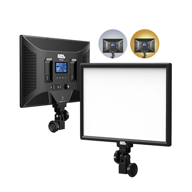 Pixel P50 Dual Color Temperature Flat Panel Fill Light 45W Soft Outdoor Shooting Fill Light For Straight Photography(Lamp+EU Plug Adapter) - free shipping - PMC TechLife - Order now!