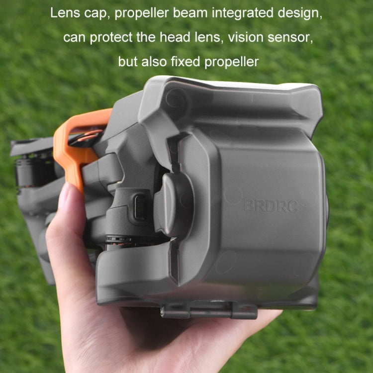 For DJI Mavic 3PRO BRDRC 2 In 1 Lens Cover Gimbal Protective Cover Propeller(Transparent Gray) - free shipping - PMC TechLife - Order now!