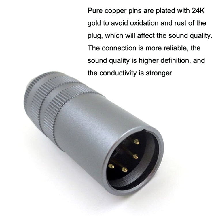 4 Core XLR to 2.5mm Amplifier Balance Female Headphone Adapter - Audio Adapter by PMC Jewellery | Online Shopping South Africa | PMC Jewellery | Buy Now Pay Later Mobicred