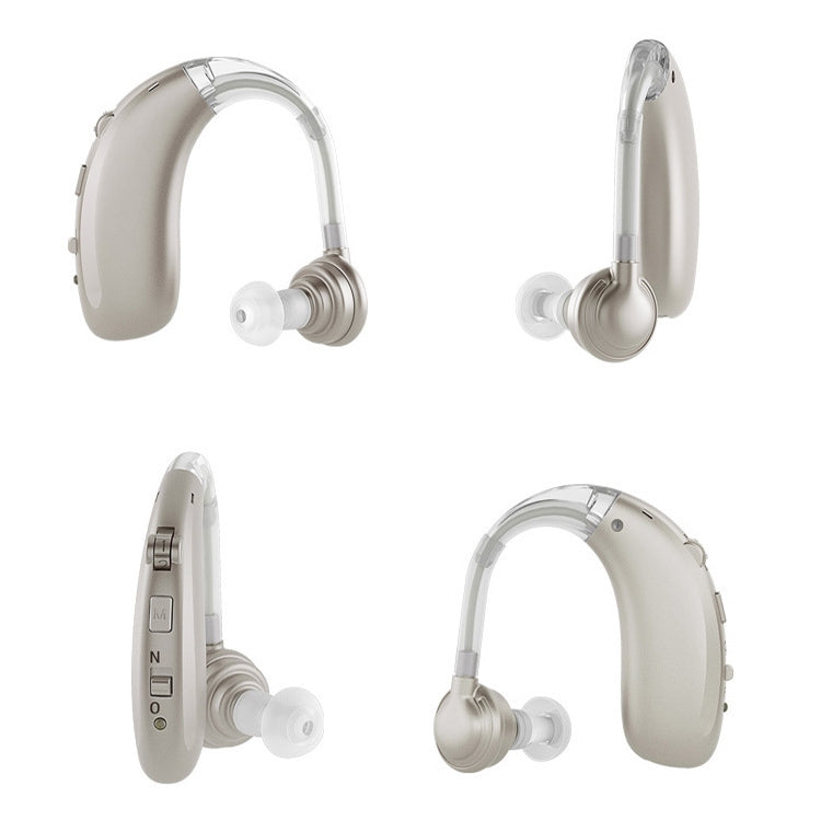 USB Charging Earhook Noise Reduction Hearing Aid Sound Amplifier(Silver) - Hearing Aids by PMC TechLife | Online Shopping South Africa | PMC TechLife | Buy Now Pay Later Mobicred
