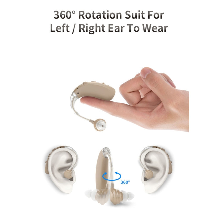 USB Charging Earhook Noise Reduction Hearing Aid Sound Amplifier(Skin-color) - Hearing Aids by PMC TechLife | Online Shopping South Africa | PMC TechLife