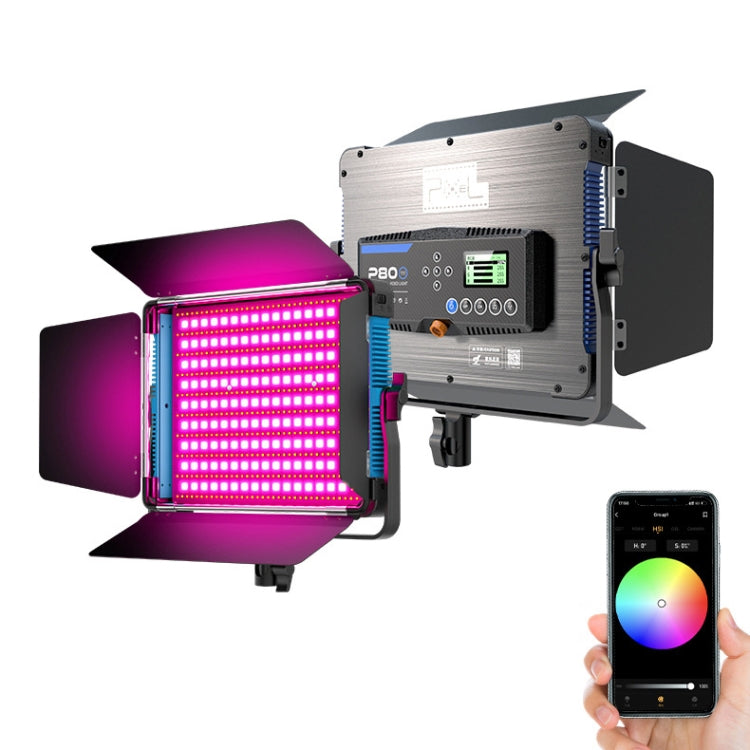 Pixel P80 60W 2600-10000K 542 LEDs Photography Fill Light Support Mobile APP Remote Control,EU Plug - free shipping - PMC TechLife - Order now!