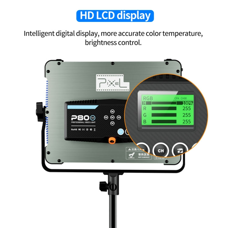Pixel P80 60W 2600-10000K 542 LEDs Photography Fill Light Support Mobile APP Remote Control���AU Plug - free shipping - PMC TechLife - Order now!
