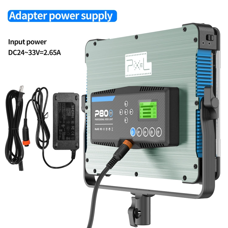 Pixel P80 60W 2600-10000K 542 LEDs Photography Fill Light Support Mobile APP Remote Control,EU Plug - free shipping - PMC TechLife - Order now!