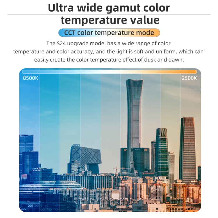 Pixel S24 RGB Fill Light Rod Handheld Portable Color Icelet Outdoor Videos Live Broadcast Studio Camera Stick Lamp(Standard Set+US Plug Adapter) - free shipping - PMC TechLife - Order now!