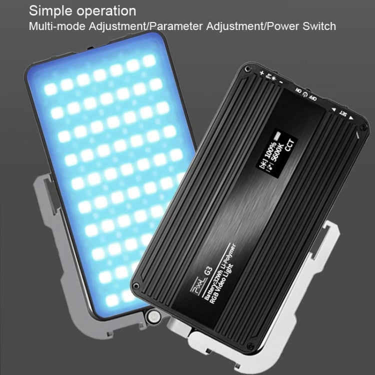 Pixel G3 Flat Panel RGB Fill Light Handheld Photography Camera Dimmable Desktop Mini Pocket Lamp(A Set) - free shipping - PMC TechLife - Order now!