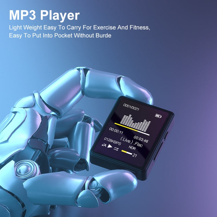 MP3 Music Player Bluetooth 5.0 Ebook Recorder MP4 Walkman 16GB(Black) - free shipping - PMC Jewellery - Order now!