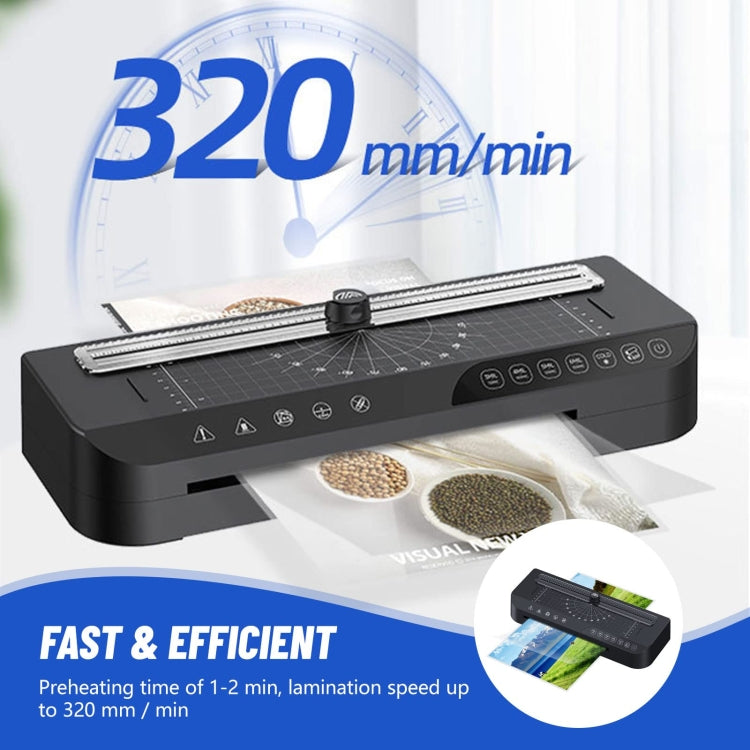 FN338 A4/A5/A6 Photo Laminator With 4 Levels Of Thickness Optional Preheating Alarm(US Plug) - Photo Film Covering Machine by PMC TechLife | Online Shopping South Africa | PMC TechLife | Buy Now Pay Later Mobicred