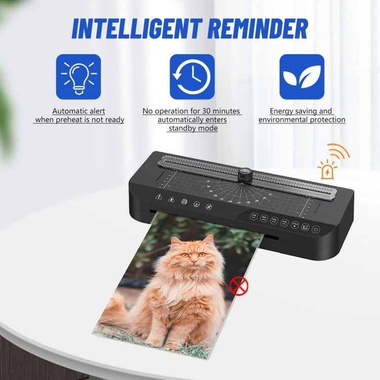 FN338 A4/A5/A6 Photo Laminator With 4 Levels Of Thickness Optional Preheating Alarm(US Plug) - Photo Film Covering Machine by PMC TechLife | Online Shopping South Africa | PMC TechLife | Buy Now Pay Later Mobicred