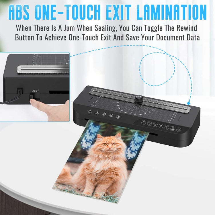 FN338 A4/A5/A6 Photo Laminator With 4 Levels Of Thickness Optional Preheating Alarm(US Plug) - Photo Film Covering Machine by PMC TechLife | Online Shopping South Africa | PMC TechLife | Buy Now Pay Later Mobicred