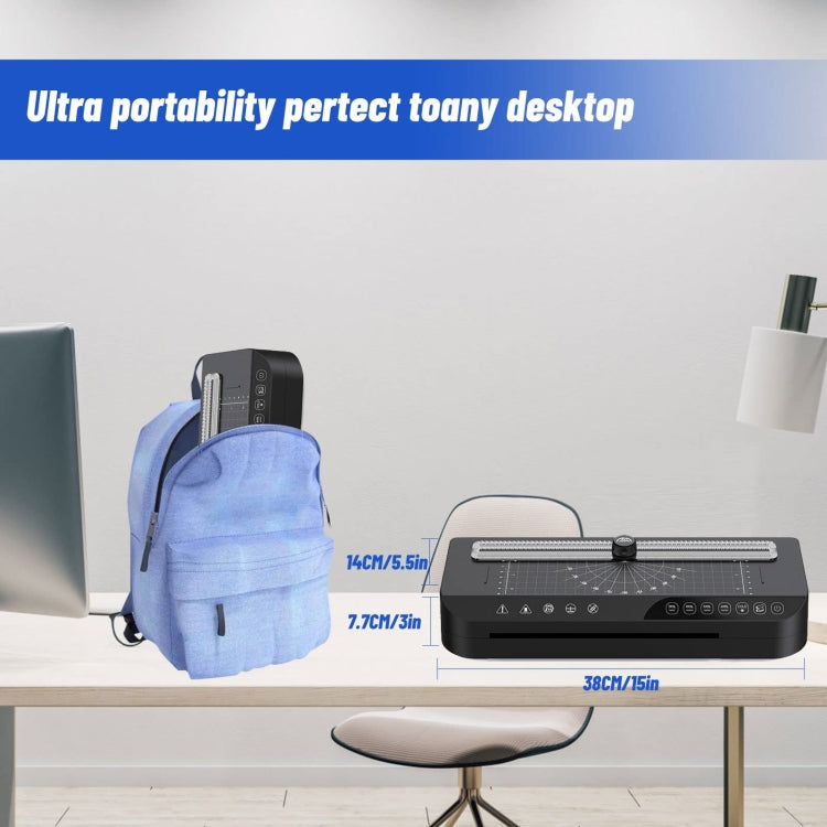FN338 A4/A5/A6 Photo Laminator With 4 Levels Of Thickness Optional Preheating Alarm(US Plug) - Photo Film Covering Machine by PMC TechLife | Online Shopping South Africa | PMC TechLife | Buy Now Pay Later Mobicred