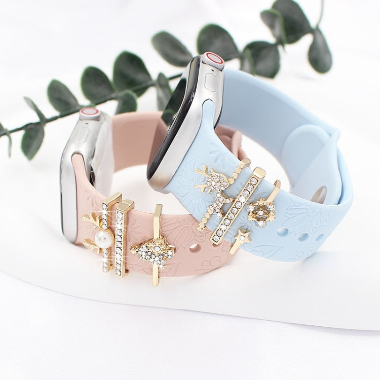 3pcs/Set Smart Watch Silicone Watch Band Decoration Ring(4) - free shipping - PMC TechLife - Order now!