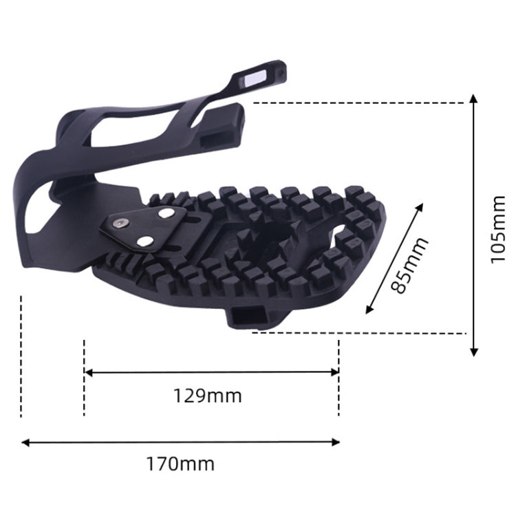 Bicycle Pedal Foot Binding Indoor Exercise Bike Pedal Accessories(Black) - Pedals by PMc TechLife | Online Shopping South Africa | PMc TechLife | Buy Now Pay Later Mobicred