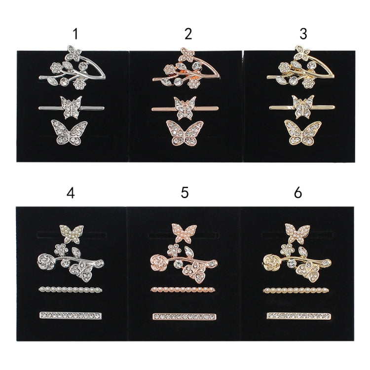 3pcs/Set Smart Watch Silicone Watch Band Decorative Ring Butterfly Buckle Watch Band Decorations(4) - free shipping - PMC TechLife - Order now!
