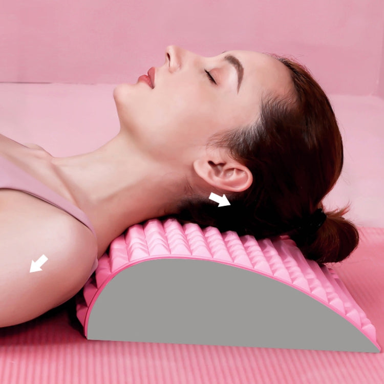 Lumbar Relaxing Massager Spinal Corrective Stretch Exercise Aid, Specification: Solid Color (Pink) - free shipping - PMC TechLife - Order now!