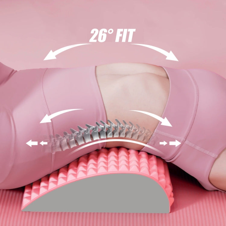 Lumbar Relaxing Massager Spinal Corrective Stretch Exercise Aid, Specification: Solid Color (Purple) - free shipping - PMC TechLife - Order now!