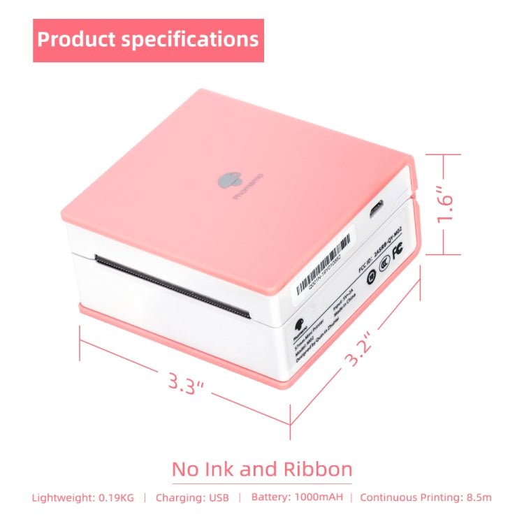Phomemo M02-BK Pocket Small Bluetooth Portable Photo Thermal Label Wrong Question Printer - free shipping - PMC Jewellery - Order now!