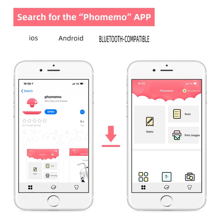 Phomemo M02-BK Pocket Small Bluetooth Portable Photo Thermal Label Wrong Question Printer - free shipping - PMC Jewellery - Order now!