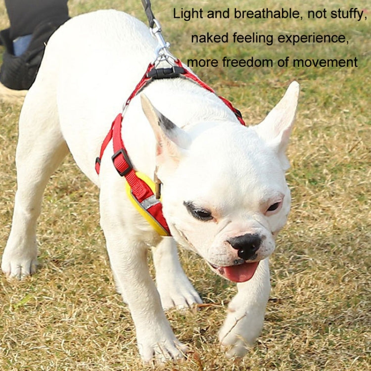Pet Dog Harness Reflective Anti-break-off Vest-style Leash, Color: Mesh Orange(M) - free shipping - PMC TechLife - Order now!