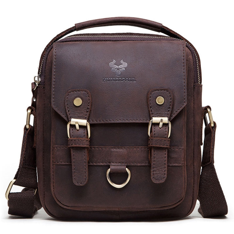 HUMERPAUL Men Shoulder Bag Retro Leather Crossbody Bag(Brown) - free shipping - PMC TechLife - Order now!