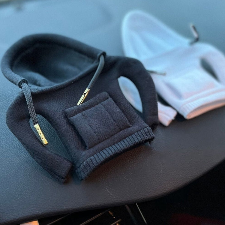 2pcs Car Gear Shift Brake Handle Hoodie Decorative Cover(Black) - Ornaments by PMC TechLife | Online Shopping South Africa | PMC TechLife