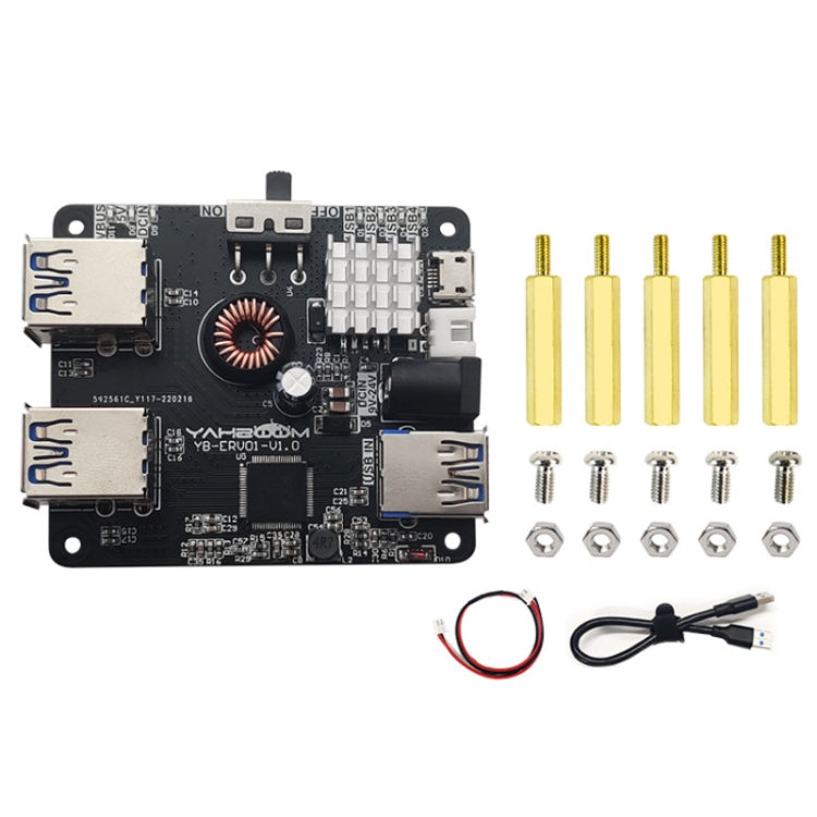 Yahboom USB3.0 HUB Expansion Board ROS Robot Expansion Dock(6000301226) - free shipping - PMC Jewellery - Order now!