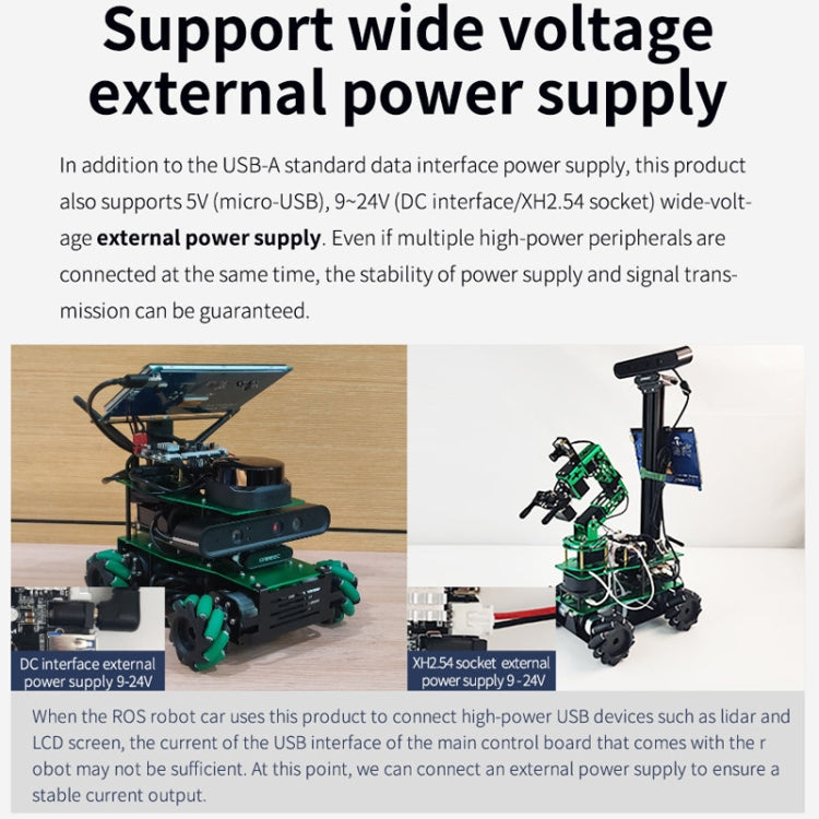 Yahboom USB3.0 HUB Expansion Board ROS Robot Expansion Dock(6000301226) - free shipping - PMC Jewellery - Order now!