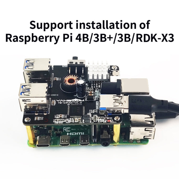 Yahboom USB3.0 HUB Expansion Board ROS Robot Expansion Dock(6000301226) - free shipping - PMC Jewellery - Order now!