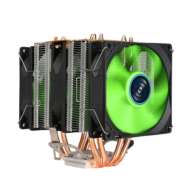 EVESKY 600 Desktop Computer 4 Copper Tube Mute CPU Cooling Fan, Color: No Light Three Fans - free shipping - PMC Jewellery - Order now!