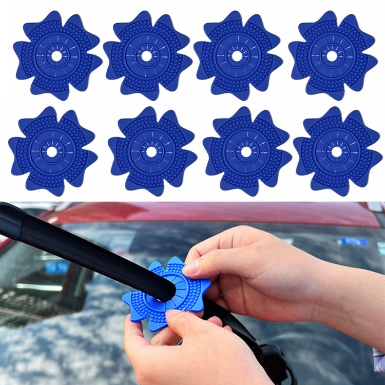 4sets Car Universal Wiper Hole Protective Cover PVC Dustproof Snowproof Wiper Pad(Blue Small Hole) - free shipping - PMC TechLife - Order now!