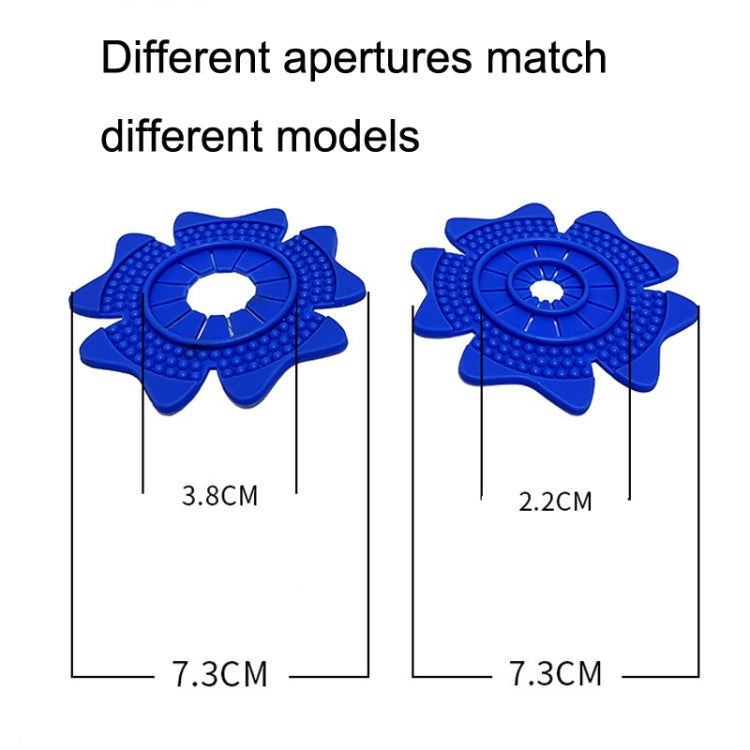 4sets Car Universal Wiper Hole Protective Cover PVC Dustproof Snowproof Wiper Pad(Blue Small Hole) - free shipping - PMC TechLife - Order now!