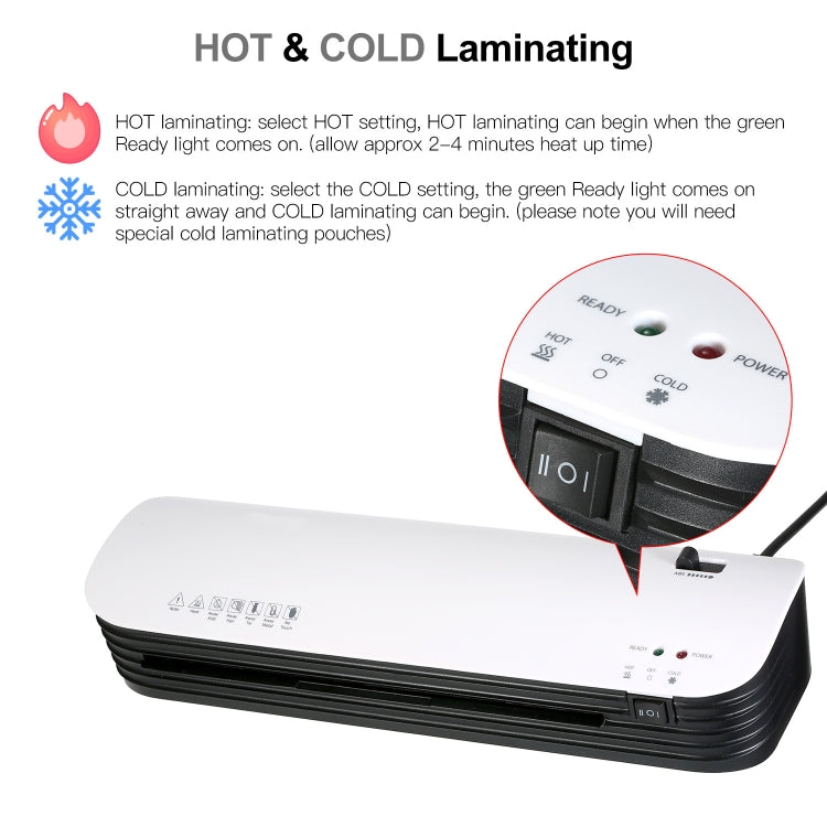 Osmile SL299 A4 Laminator Cold Hot Lamination Photo File Laminating Machine(US Plug) - free shipping - PMC TechLife - Order now!