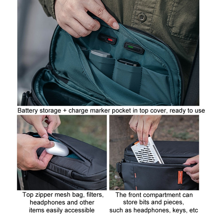 PGYTECH OneMo Stabilizer Drone Micro Camera Single Shoulder Storage Bag, Size: 7L(Black) - free shipping - PMC TechLife - Order now!