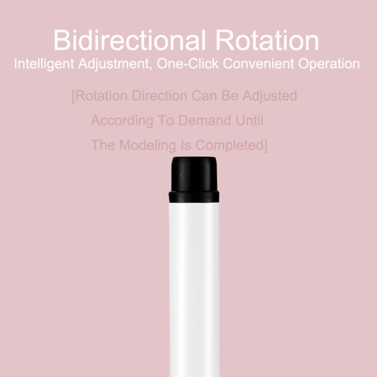Automatic Curling Iron With Bi-Directional Rotating Ceramic Glaze Coating Hair Care, Plug: UK Plug White - free shipping - PMC TechLife - Order now!